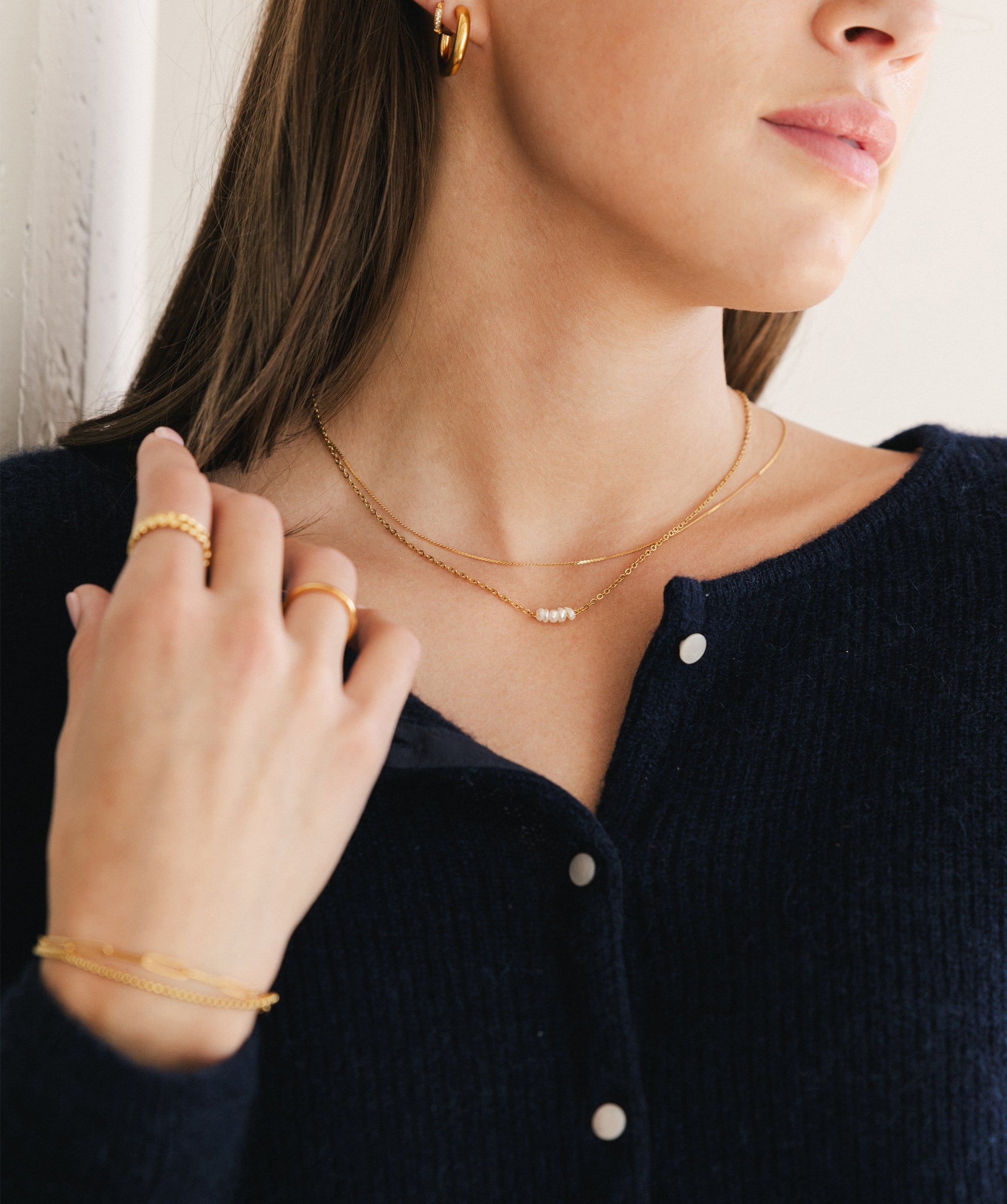 Five Pearl Necklace