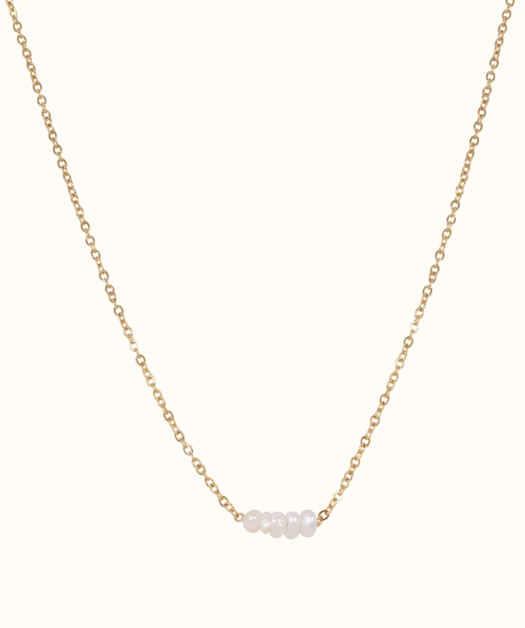 Five Pearl Necklace